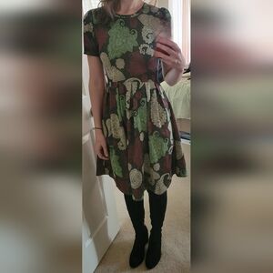 FREE W ANY PURCHASE! Lularoe A-line Paisley dress, 35" Long